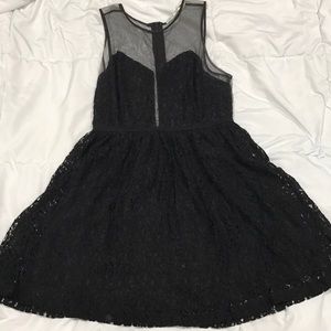 Kimichi Blue| Gorgeous Black Lace and Mesh Dress